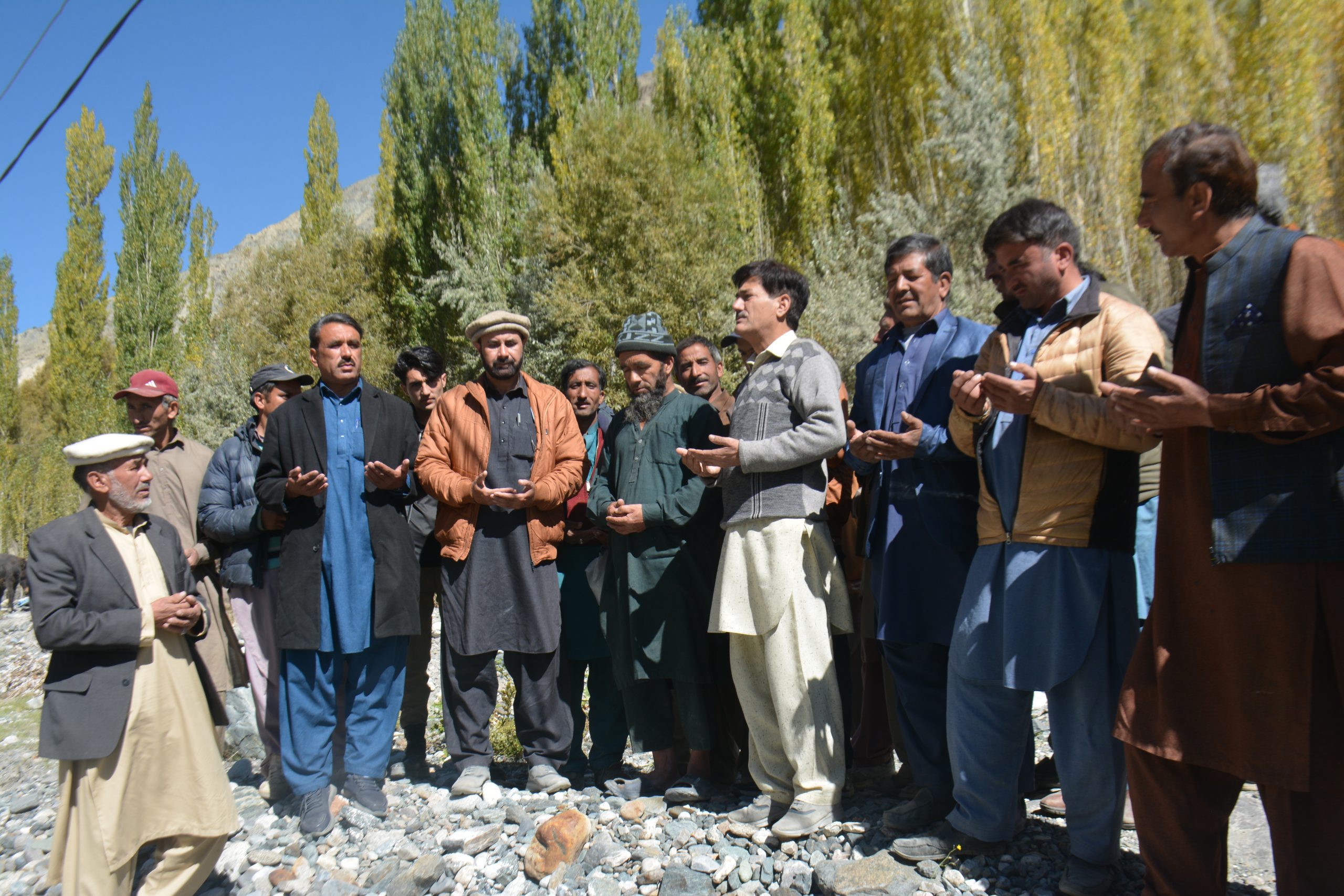 Foundation Stone Laid for Flood Protection Wall in Burdas Village